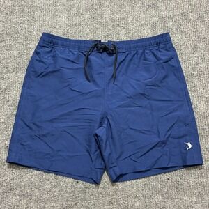 Reel Legends Swim Shorts Mens Size Medium Navy Mesh Lined Drawstring Pull On